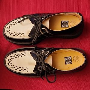 TUK Men Creepers Classic black & white shoes LAST CHANCE